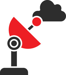 satellite transmitter Vector Icon which is suitable for commercial work and easily modify or edit it
