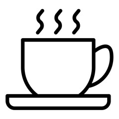 coffee line icon