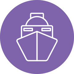 Ship Vector Icon which is suitable for commercial work and easily modify or edit it
