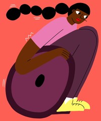 Wheelchair user going really fast 