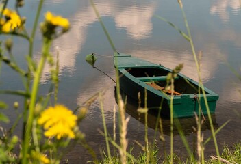 boat on the lake
