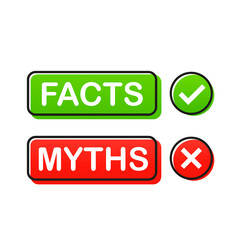 Facts of myths. Facts great design for any purpose isolated on white background. Vector illustration