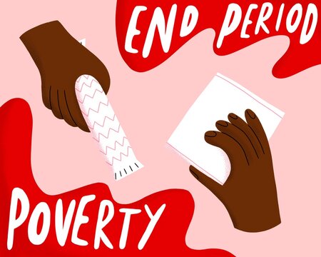 End Period Poverty Typography