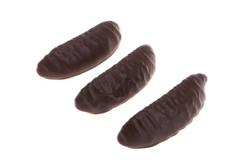 chocolate jelly candies isolated