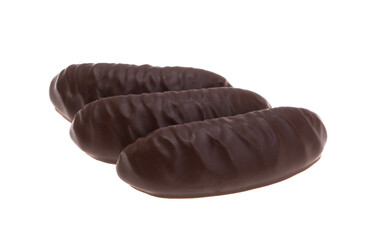 chocolate jelly candies isolated