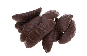 chocolate jelly candies isolated