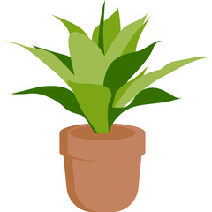 Aesthetic Plant Leaf With Pot (6)