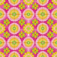 Ceramic colorful tiles mediteranean, azulejo, portugal. Universal design. Collection of seamless patterns. ethnic floor backgrounds