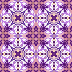 Ceramic colorful tiles mediteranean, azulejo, portugal. Universal design. Collection of seamless patterns. ethnic floor backgrounds