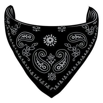 Triangle bandana mask vector illustration