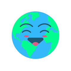 Earth Illustration With Face (8)