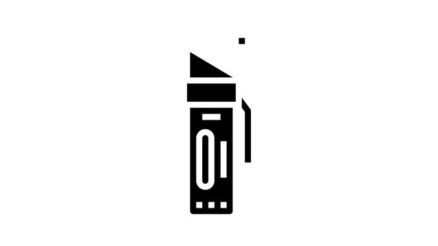 pepper spray glyph icon animation