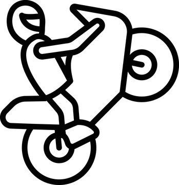Biker Vector Icon
