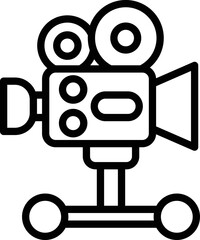 camera dolly Vector Icon