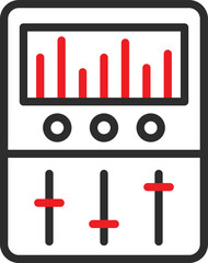 equalizer device Vector Icon
