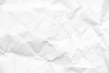 Grunge wrinkled white color paper textured background