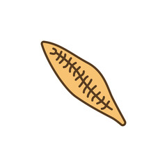 Trematoda vector Trematodes concept colored cute icon