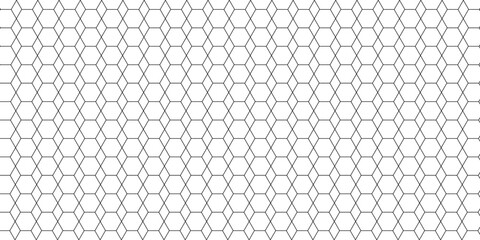 Abstract background with grid and  geometry pattern hexagon. Hexagonal netting. Modern design with honeycomb on a white background. Seamless texture. Isometric design in illustration . Net and grid  .