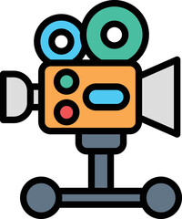 camera dolly Vector Icon
