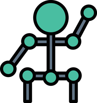 motion capture Vector Icon
