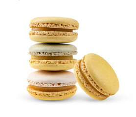 Macarons isolated on trransparent png
