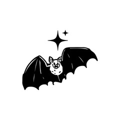 vector illustration of a bat