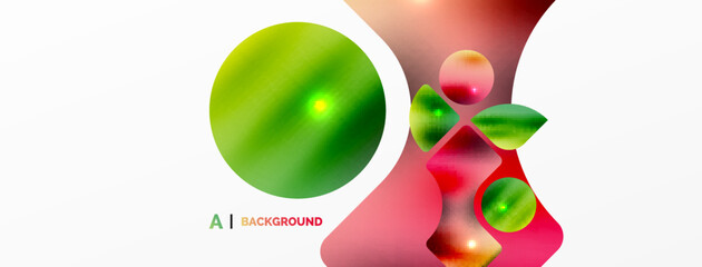 Transparent effects geometric abstract background. Minimalist wallpaper, banner, background or landing