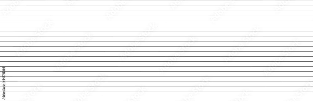 Wall mural horizontal lines pattern on white background. straight lines pattern for backdrop and wallpaper temp