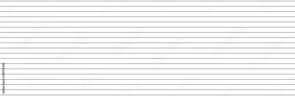 Wall mural horizontal lines pattern on white background. straight lines pattern for backdrop and wallpaper temp