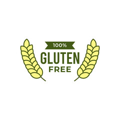 Isolated gluten free icon logo vector design.