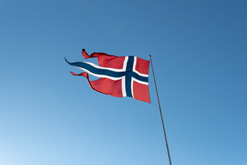 Flaga Norwegii - obrazy, fototapety, plakaty