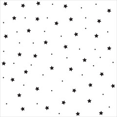 Star pattern. Seamless vector stars background. Cute festive Christmas and holidays ornament