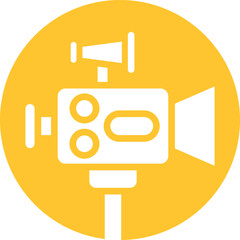 Movie Camera Vector Icon
