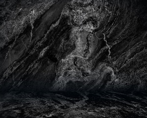 Abstract Natural Black marble texture background on marble floor : Top view of marble table for graphic stand product, interior design or montage display your product