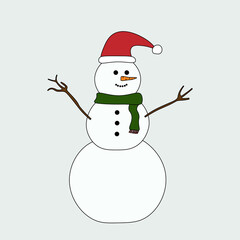 Snowman with hat