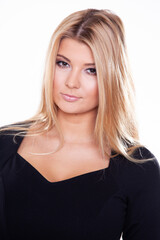 Naklejka premium portrait of beautiful blonde woman