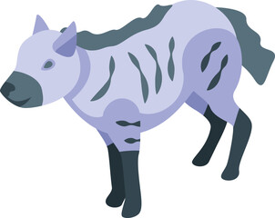 Hyena icon isometric vector. Wild animal. Nature hyena