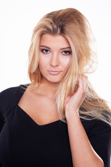 Naklejka premium portrait of beautiful blonde woman