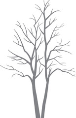line drawing vector tree. Abstract leaf Art design for print, cover, wallpaper, Minimal and natural wall art. 