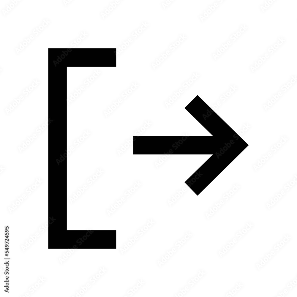 Canvas Prints Right Arrow Vector Icon