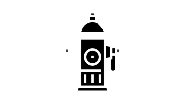 hydrant fire glyph icon animation