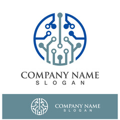 Technology logo images illustration design
