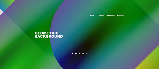 Abstract circles and round shapes landing page background. Vector Illustration For Wallpaper, Banner, Background, Card, Book Illustration, landing page. Pattern design concept