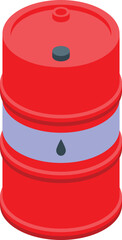 Oil barrel icon isometric vector. City capital. Tajikistan city