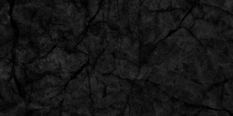 Naklejka premium Ancient and grainy Black Emperador marble texture with various cracks, dusty and cracked old wall texture, dark black and grainy Concrete floor or old grunge, old blackboard or chalkboard texture.