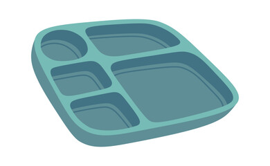 Empty meal tray for school flat icon Restaurant utensil