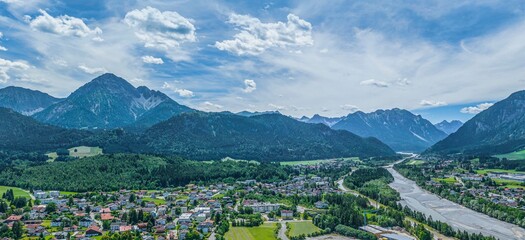 Reutte in Tirol - Blick in die Lechtaler Alpen