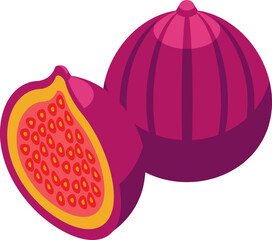 Tunisia fruit icon isometric vector. City tourism. Modern patriotic