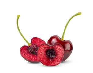 Cherry isolated on trransparent png
