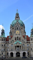 Fototapeta na wymiar Historical Town Hall in Hannover, the Capital City of Lower Saxony